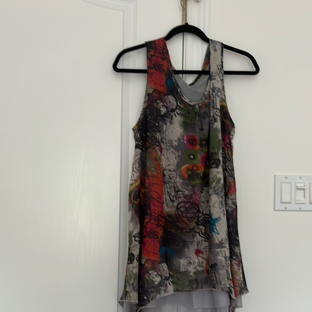 Papillon Artistic Multicolor Tank Top